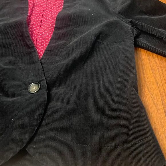 Black Corduroy Blazer Tailored Size Small Old Navy - Picture 4 of 8